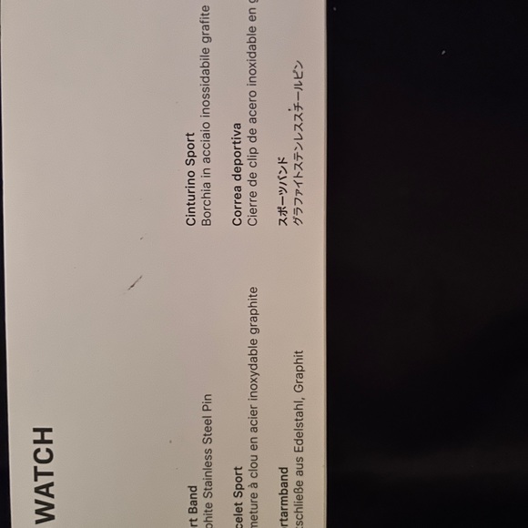 Genuine Apple Watch strap.  Black.  For 45MM.  Brand new/Unopened. - Picture 3 of 3